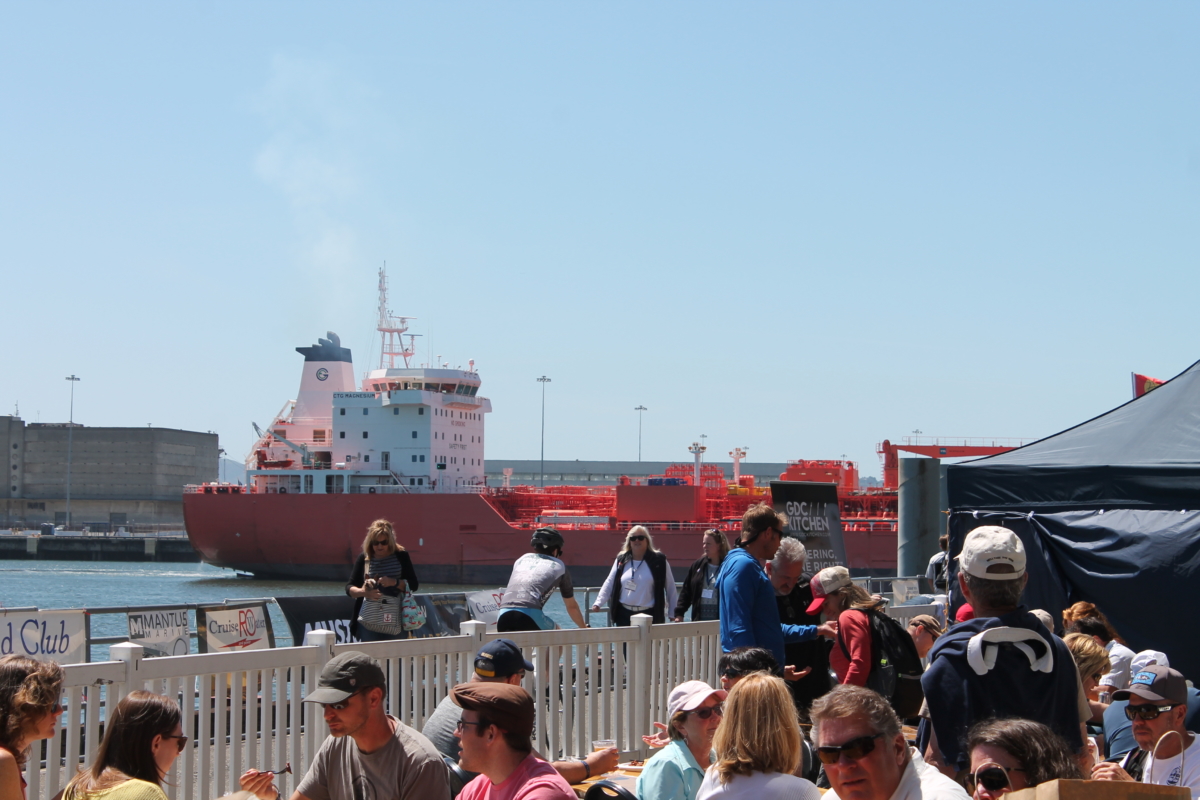 Lunch outside the Craneway on SF Bay